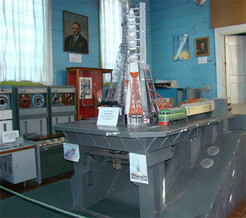Макет стартовой площадки на космодроме Байконуре