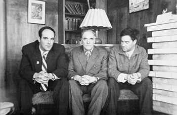 Пётр Леонидович с сыновьями Андреем и Сергеем
