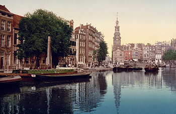 Амстердам. Канал Сингел.