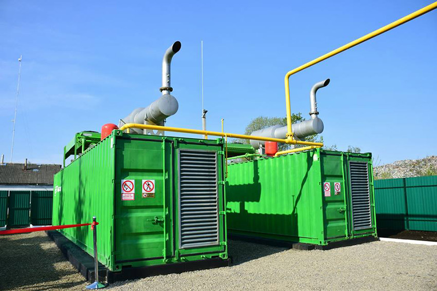 Биогазовая электростанция на полигоне твердых бытовых отходов возле Ивано-Франковска