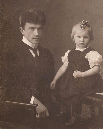 А.Я.Орлов с дочерью Наташей Юрьев-Тарту
