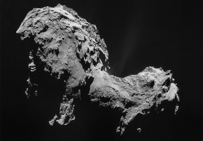 Вид на комету Чурюмова–Герасименко
