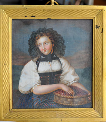 Неизвестный художник. Девушка с ягодами. 1830-е гг.