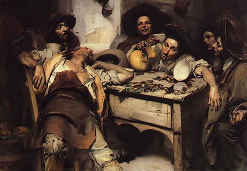 Жозе Мальоа (1855-1933). Пьяницы.