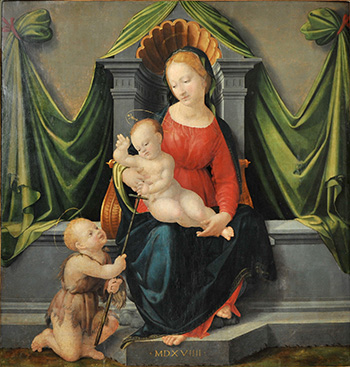 Франческо Граначчи. Мадонна на троне