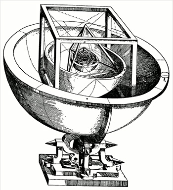 Иллюстрация к «Тайне мироздания» Кеплера