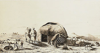 Кибитка в степах Киргизії